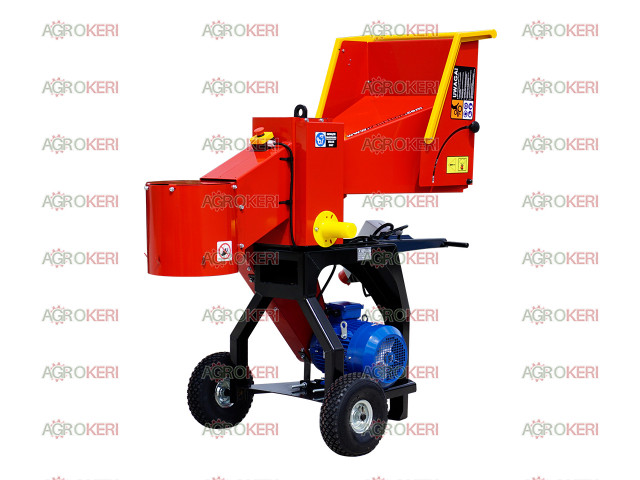 Wood chipper Remet RE100-4 with knife, 7.5KW electric motor (wood chipper, wood chipper)