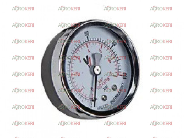 Permetező nyomásmérő óra, hátsó csatlakozású, 1/4 coll, North Star, 50mm