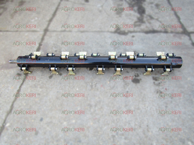 Szárzúzó / Mulcsozó késtartó tengely, komplett, 180-as, EFD, (kalapácsokkal, csavarokkal)